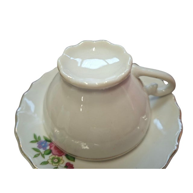 Ceramic Vintage Japanese Porcelain Teacups and Saucers, 1950s, Set of 12 For Sale - Image 7 of 12