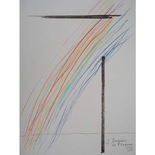 Modern Man Ray, Space Invasion, Lithograph For Sale - Image 3 of 6