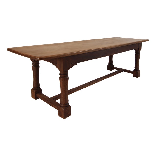 Large Oak Dining Table, 1920s For Sale