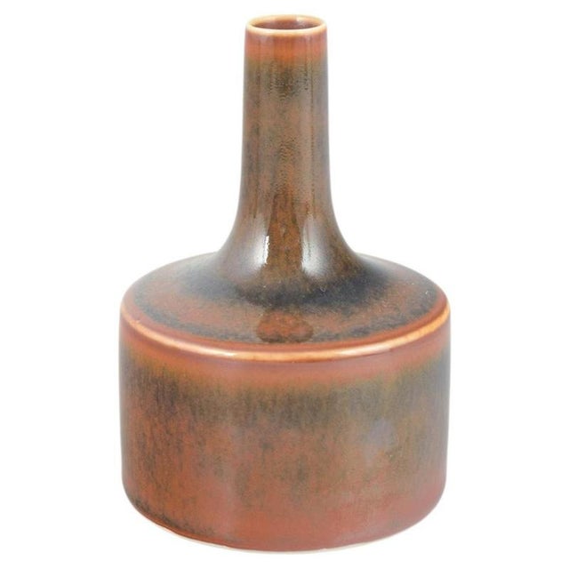 Ceramic Vase with Slender Neck by Carl-Harry Stålhane for Rörstrand, 20th Century For Sale - Image 5 of 5