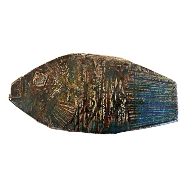 Fish Sculpture by Taisto Kaasinen for Arabia, 1970s For Sale