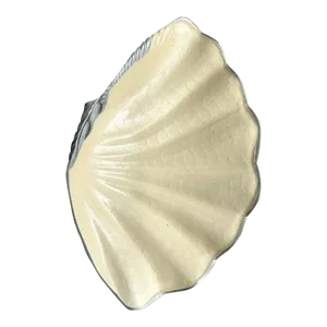 Vintage Coastal Julia Knight Enameled Cast Aluminum Giant Clam Shell