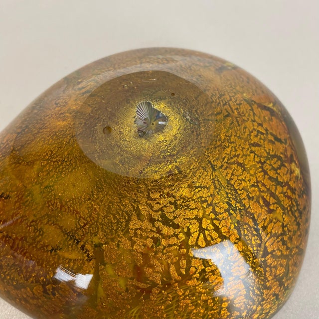 Multicolor Murano Glass Bowl Gold Flakes Shell Ashtray from Dino Martens, Italy, 1960s For Sale - Image 17 of 18