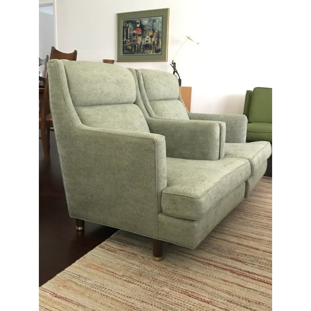 Mid Century Modern Edward Wormley for Dunbar Lounge Chairs- A Pair For Sale In Philadelphia - Image 6 of 6