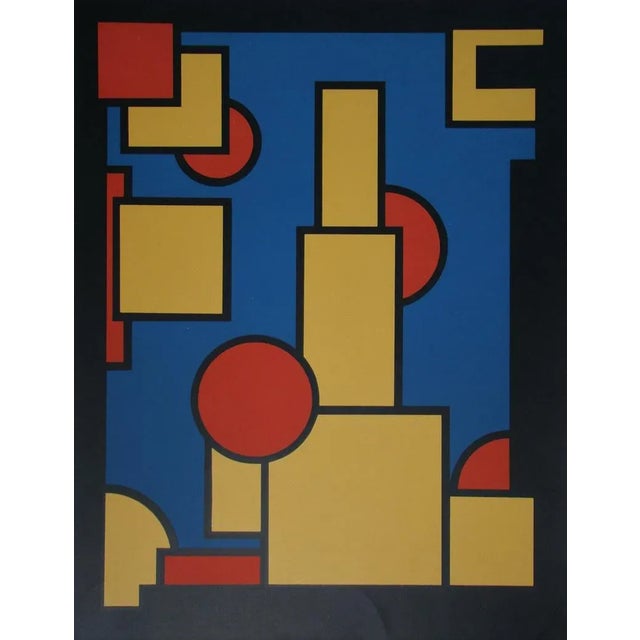 Constructive Composition Screen Print by Dirk Koning, 1970 For Sale - Image 9 of 12