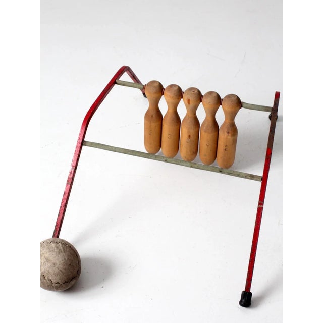 Vintage Wooden Bowling Game For Sale - Image 11 of 13