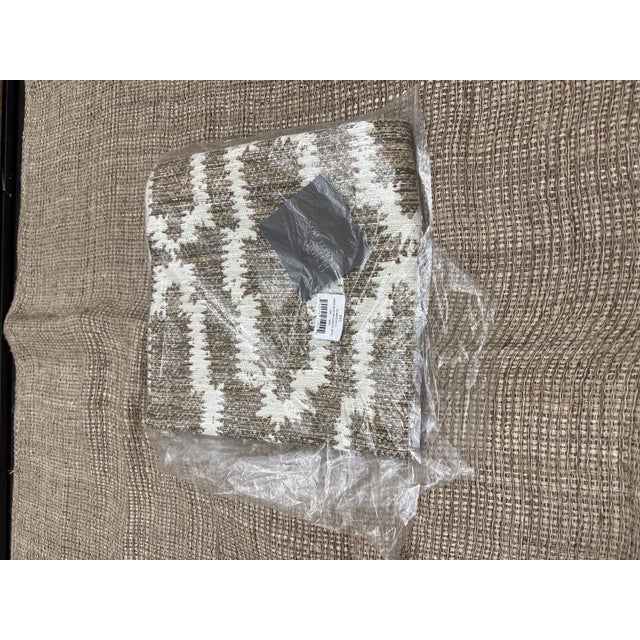 Rh Restoration Hardware Nazaré Block Print Pillow Cover 20" × 20" Square For Sale - Image 14 of 14