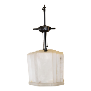 1990s Alabaster with 2 lights S cluster lamp