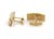 This is a handsome pair of cufflinks, well crafted from solid 18k yellow gold with a matte and polished finish. The links...