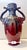 1900 - 1909 Vintage Oxblood Amphora Vase, Art Deco Red Elephant Handle, Cobalt Drip Glaze For Sale - Image 5 of 12