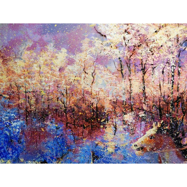 Textile Malcolm Farley "Untitled" Cowboy Horses Original Oil on Canvas Hand Signed Framed For Sale - Image 7 of 8