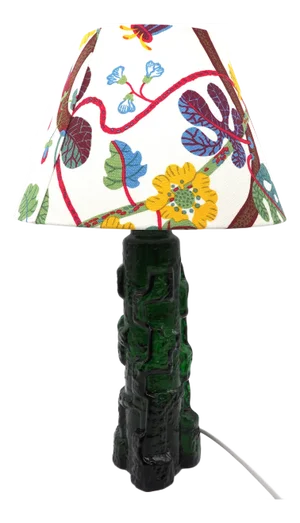 Glass Table Lamp by P. Kedelv for Reijmyre, 1960s