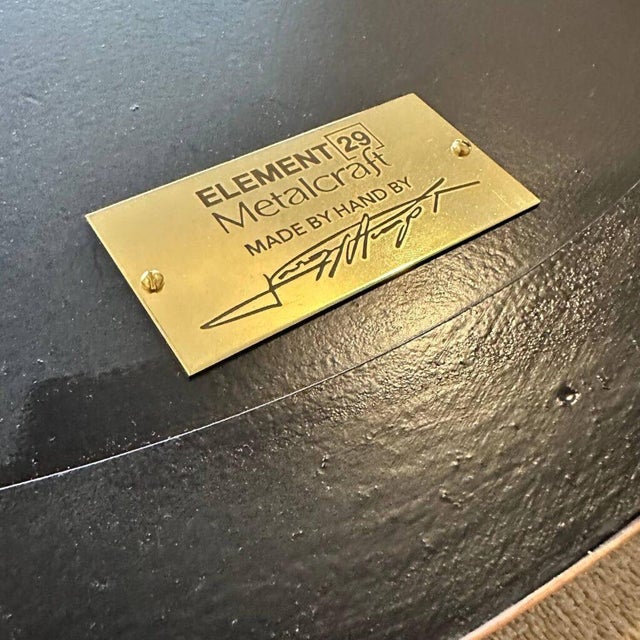 Abstract Geometric Metal Wall Relief Sculpture "Echo of Deco" by Jeremy Maronpot For Sale - Image 16 of 16