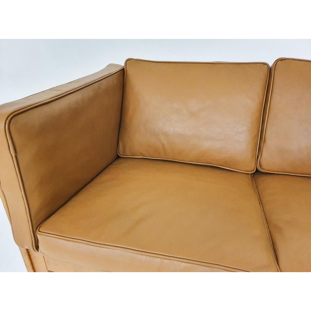 Vintage 2343 Sofa in Cognac Leather by Børge Mogensen for Fredericia, Denmark, 1960s For Sale - Image 10 of 16