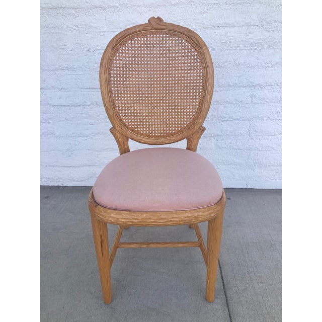 Faux Bois French Louis Style Dining Chairs With Cane Backs -Set of 8 For Sale In Los Angeles - Image 6 of 15