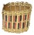 Vintage Grecian Gold Plated Cuff Bracelet With Red and Black Enamel, 1950's For Sale