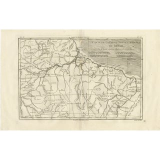 Northern Brazil and Amazon Basin Enlightenment Map by Rigobert Bonne, 1780s For Sale