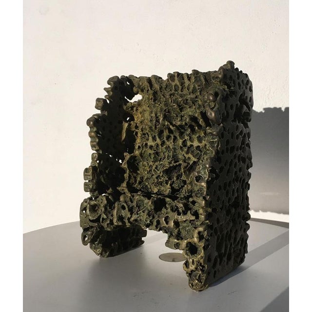 Italian Bronze Abstract Sculpture by Urano Palma, 1985 For Sale - Image 18 of 18
