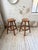 Vintage Oak Stools by Henri Bataille, 1960s, Set of 2 For Sale - Image 6 of 18