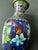 Blue Mid 20th Century Chinese Cloisonné Brass and Enamel Peony Vase For Sale - Image 8 of 12