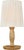 Traditional AERIN by Visual Comfort Signature Ovid 14" Cordless Accent Lamp in Gold Lustre with Silk Pleated Shade For Sale - Image 3 of 3