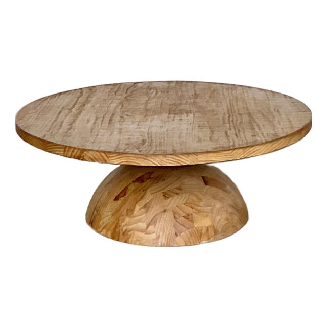 Vintage Puzzle Wood Coffee Table For Sale