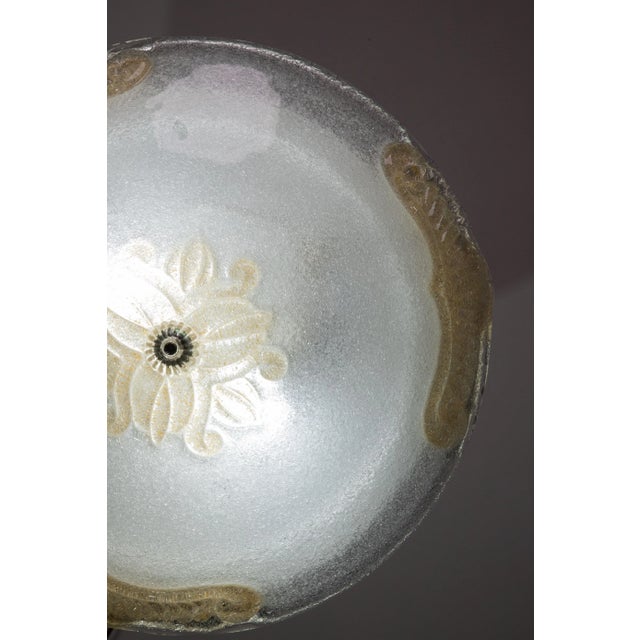 Murano Gold and Transparent Ceiling Light, 1970 For Sale - Image 4 of 11