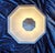 Vintage Flat Ceiling Lamp with White Metal Base and Opaque White Glass Shade from Glashütte Limburg, 1980s For Sale - Image 3 of 8