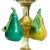 Early 20th Century Venetian Antique Murano Pear Lemon Fruit Decorated Italian Art Glass Covered Jar, Art Nouveau-Deco Era For Sale - Image 5 of 9