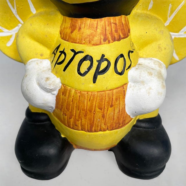 Italian Modern Painted Terracotta Sculpture by Apropos, 1980s For Sale - Image 9 of 11
