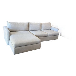 Crate & Barrel Lounge II Left Chaise Sectional For Sale