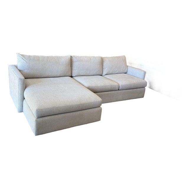 Crate & Barrel Lounge II Left Chaise Sectional For Sale