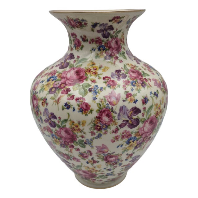 Thomas Ivory Vase in Ceramic, 1950s For Sale