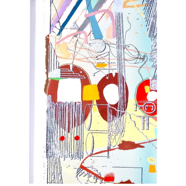 Darren Goins, Mixed Media Painting SIlkscreen, Glitter Metal Flake, Acrylic Paint Darren Goins For Sale - Image 4 of 5