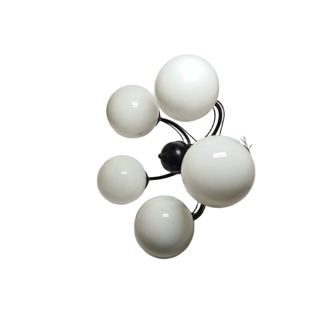 Vintage Art Nouveau Chandelier, Poland, 1970s For Sale - Image 9 of 15