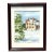 Framed Watercolor Painting Cottage in the Snow For Sale