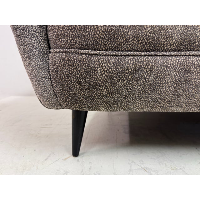 Gray Italian Curved Sofa, 1950s For Sale - Image 8 of 8
