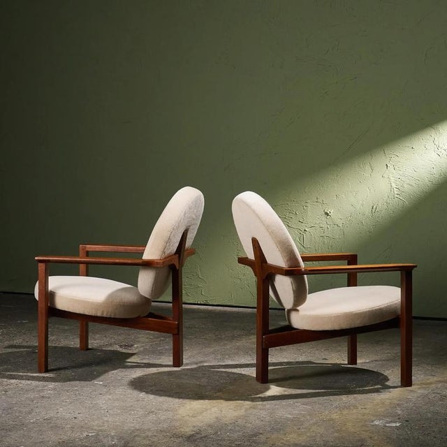 Three-Legged Easy Chairs in Teak by Bent Møller Jepsen for Sitamo, Denmark, 1961, Set of 2 For Sale - Image 4 of 15