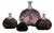 Glass Art Vases by Bertil Vallien for Kosta Boda, Sweden, 1980s, Set of 4 For Sale