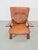 Brutalist Wood Armchair with Brown Leather Upholstery, Germany, 1960s For Sale - Image 13 of 15