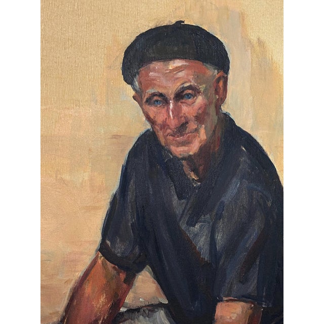 Signed Original Acrylic Portrait by Kay Mollison “The Skipper” , Framed For Sale - Image 4 of 11