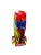 Glass Murano Colorful Cased Floral Studio Art Glass Vase For Sale - Image 7 of 9