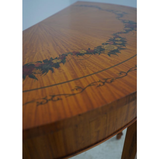 Pair of Adams Style Demilune Console Tables For Sale - Image 10 of 13