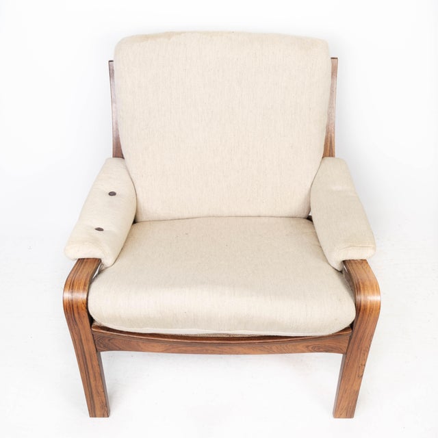 Brown Danish Rosewood Easy Chair, 1960s For Sale - Image 8 of 16