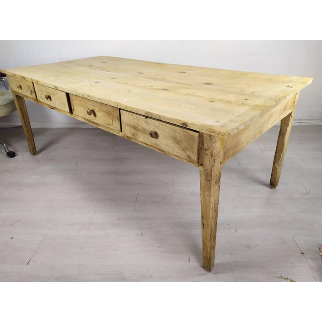 Fir Farm Table, 1890s For Sale - Image 13 of 18