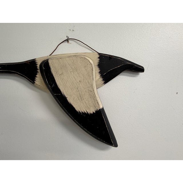 Mid 20th Century Folk Art Flying Goose Wall Sculpture For Sale - Image 5 of 9