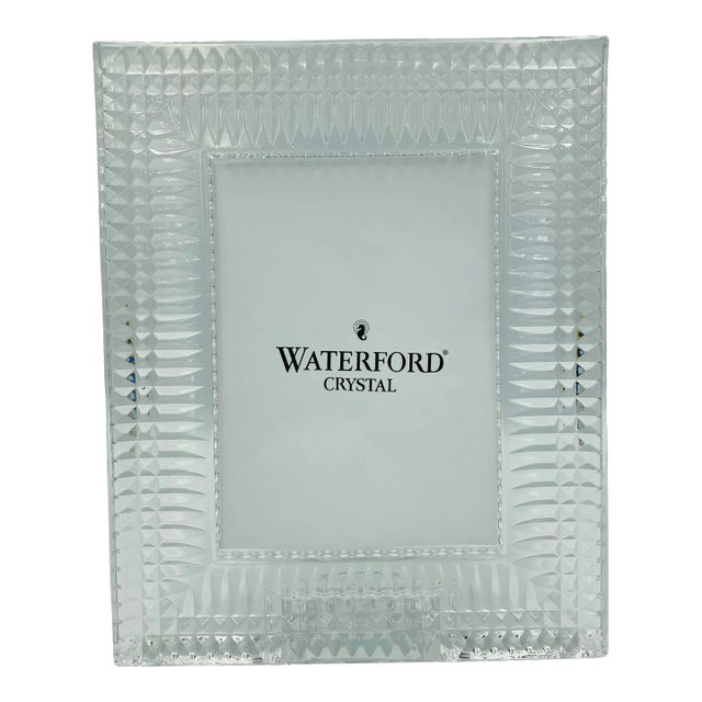 1990s Waterford Crystal Lismore Diamond Photo Frame For Sale