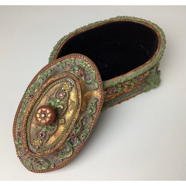 Belladonna Hand Made Jeweled Casket Box Made in Canada For Sale - Image 4 of 7
