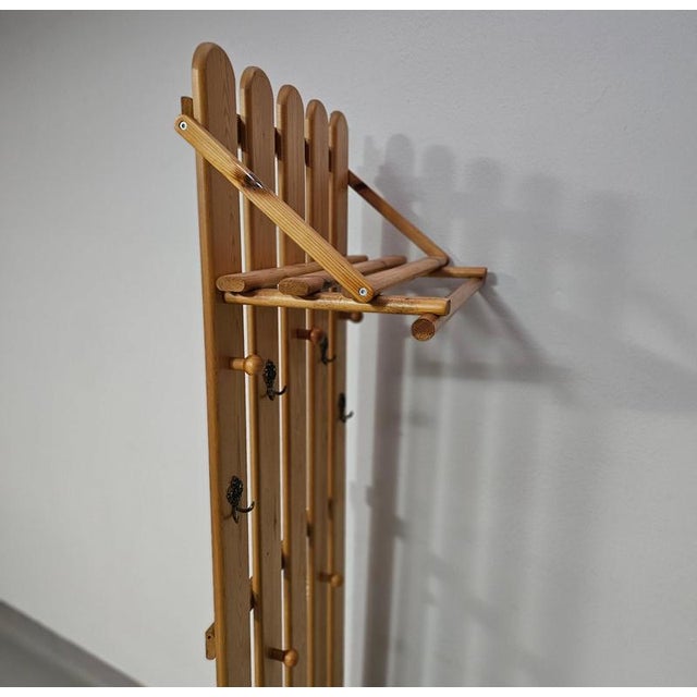 Pine Wood Coat Rack For Sale - Image 16 of 18
