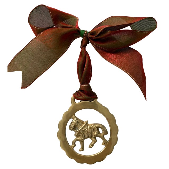 Victorian Antique English Brass Ornament For Sale - Image 3 of 3